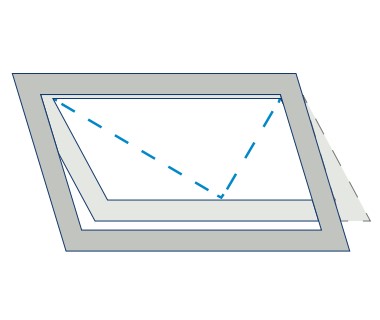 Dachflügel auswärts