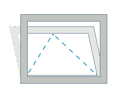 Kippflügel auswärts