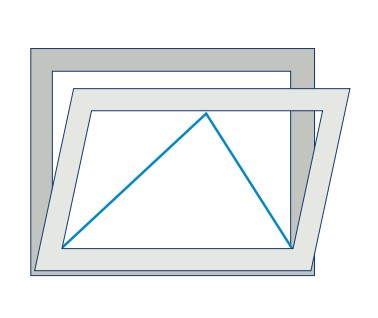 Kippflügel einwärts