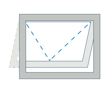 Klappflügel auswärts