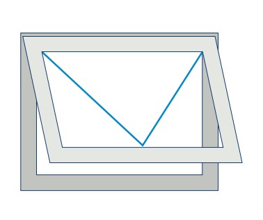 Klappflügel einwärts
