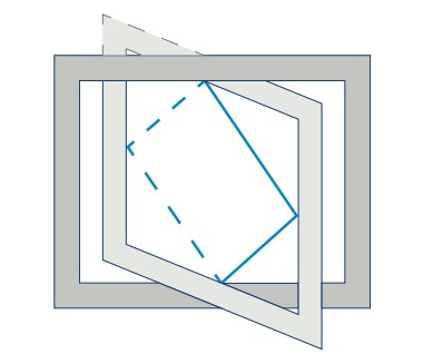 Wendeflügel rechts einwärts